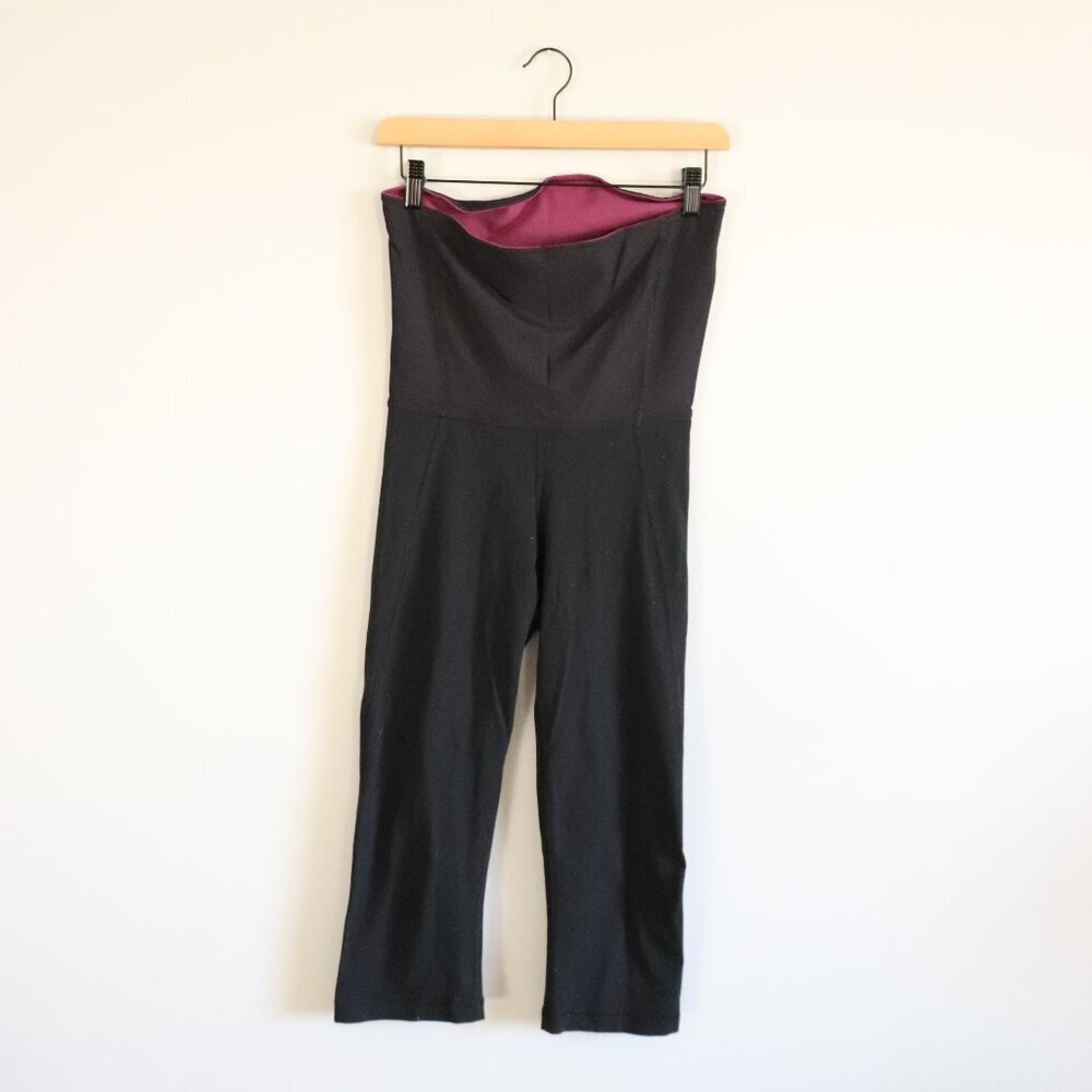 Lululemon Women's Black 8 Maternity Stretch Athleisure Cropped Leggings